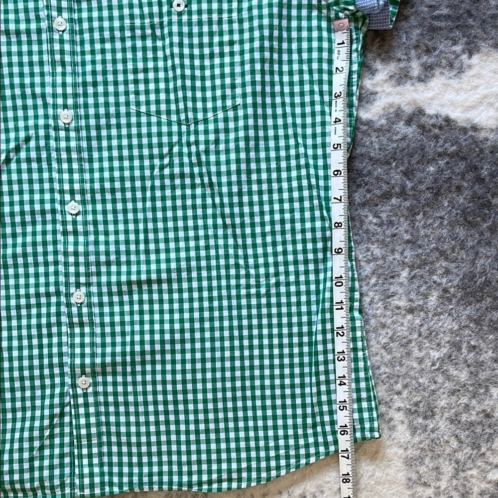 Green Checkered Men's Shirt - Picture 8 of 11